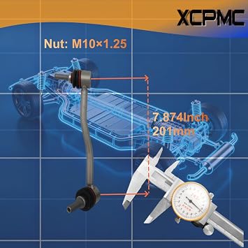 2Set Front Stabilizer Sway Bar Drop Links Kit Tesla S 2012 2013-2016 RWD