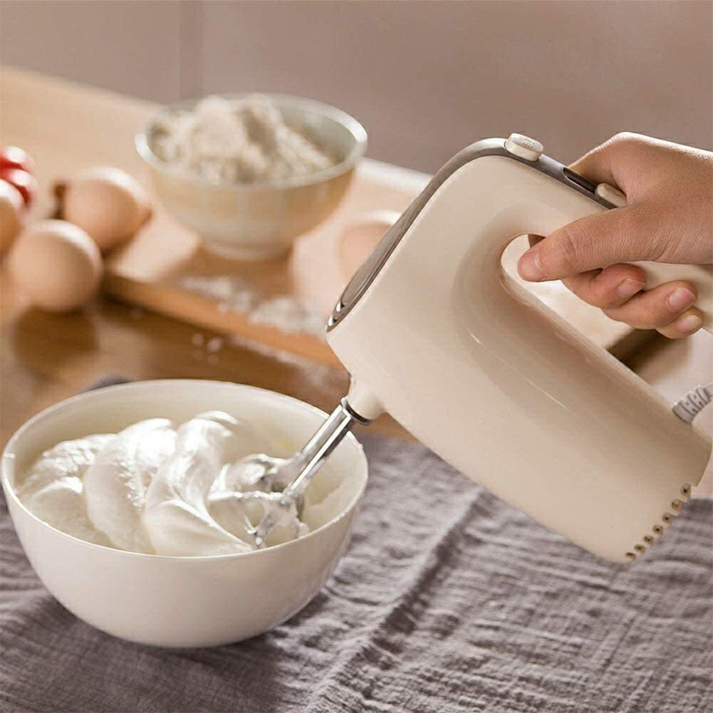 Frusta elettrica per frullatore Elettrico da Cucina, frullatore Elettrico da 125 W con frullino per Biscotti a 5 velocità, Frusta Verticale Leggera per Cottura in Cucina Mini frull