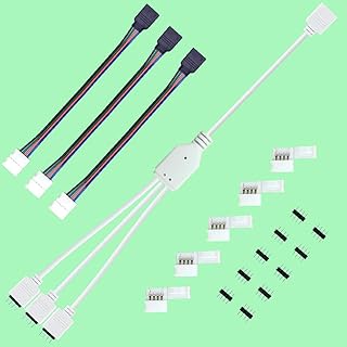 RUNCCI-YUN LED Strip Verbinder Kit,LED Splitter,LED Strip verteiler,LED Streifen Splitter Kabel,LED Strip verbinder,LED rg...