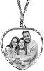 mxn 3D Crystal Photo Custom Necklace,Personalized Laser Engraved Picture Crystal Pendant Necklace Custom Chain with Picture Locket Necklace Customized Gifts for Women,mom,men for Mothers Day