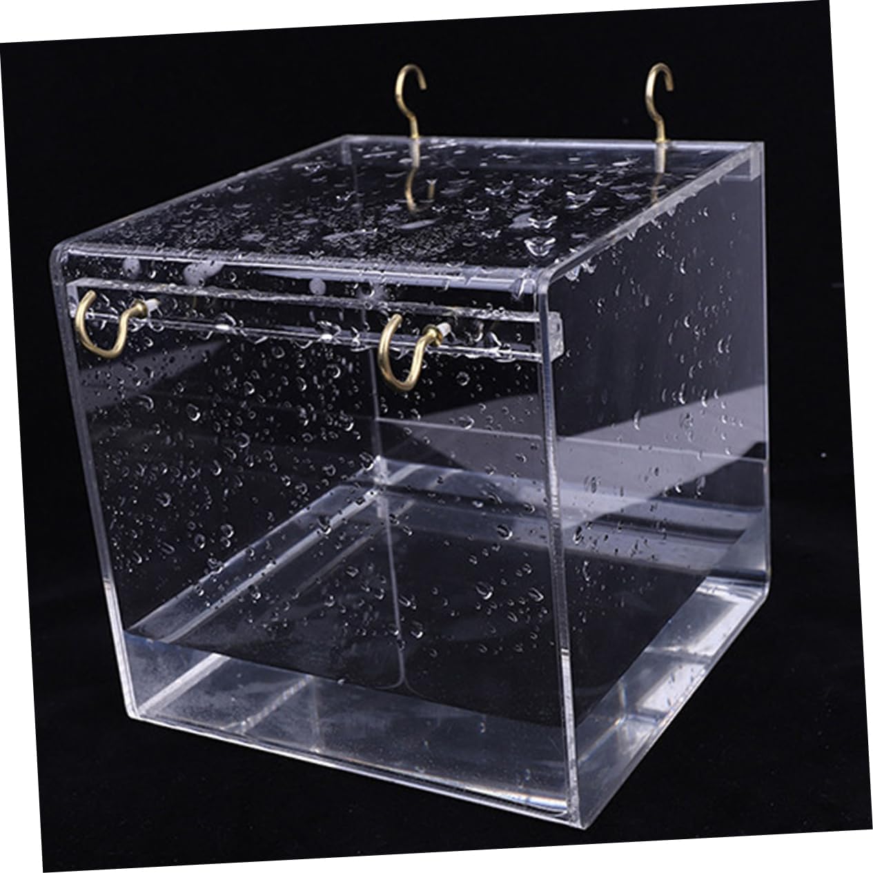 POPETPOP Parrot Bathtub Bird Bath Cage Covered for Small Birds Canary Eco-Friendly Plastic Multi-cage Bath for Outdoor Use