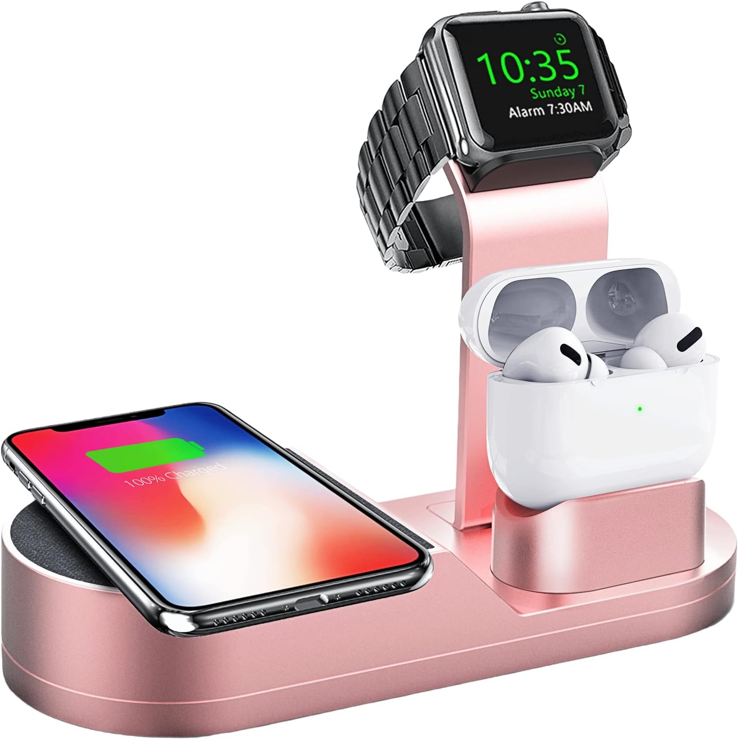 Amazon.com: Deszon Cargador inalámbrico para iWatch Series 7 SE 6 5 4 3 2  1, AirPods Pro/2/1 y iPhone Series 13 12 11 Pro/Pro Max/Mini SE Xs X Max XR  X 8
