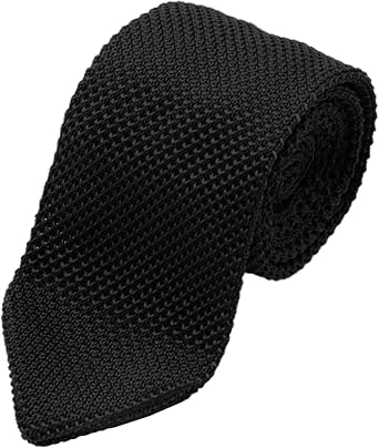 Knit Ties for Men Solid Color Mens Neck Tie Skinny Necktie