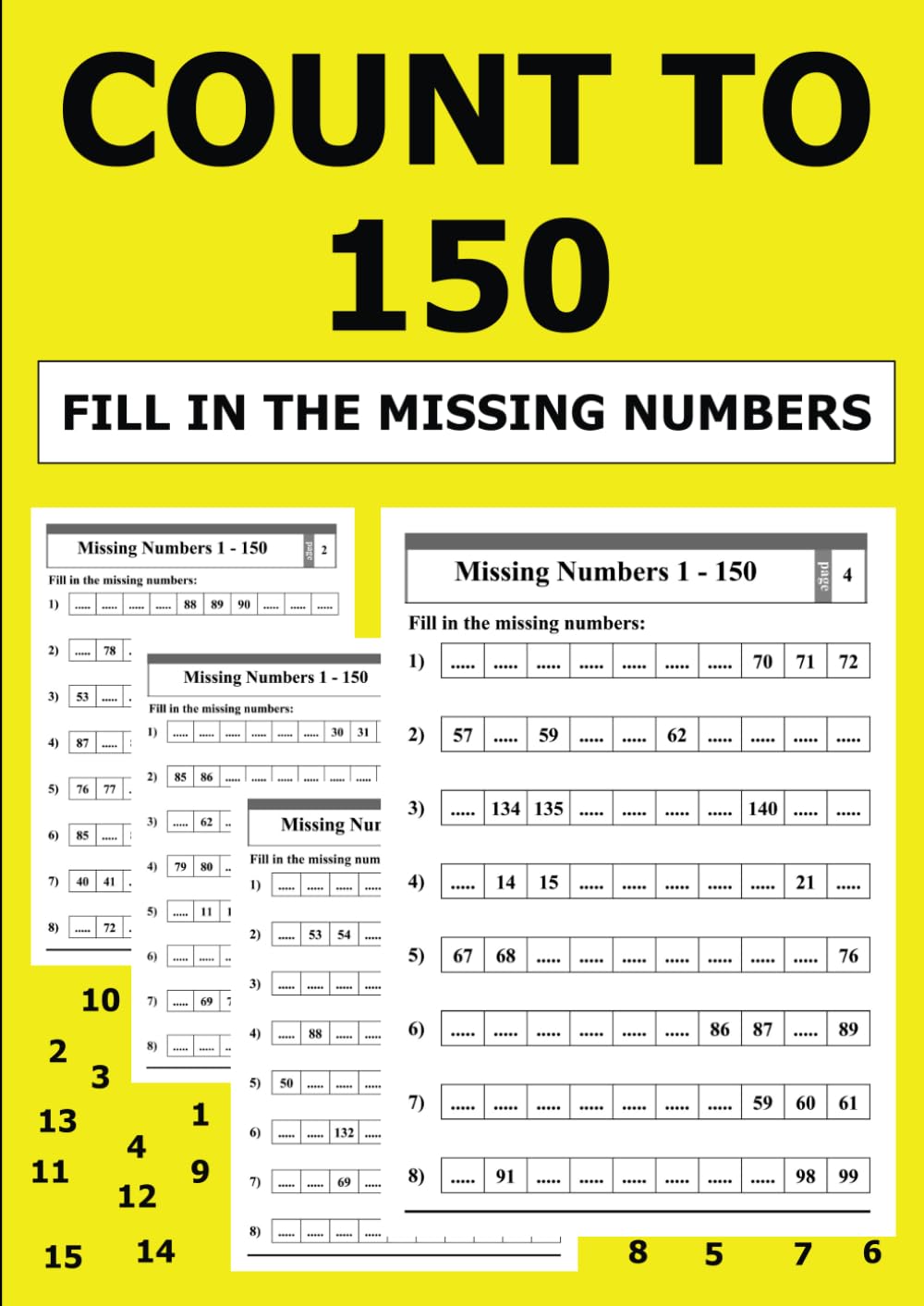 Count to 150 Fill in the Missing Numbers: Mastering Number Sequences | Practice for Counting Up to 150.