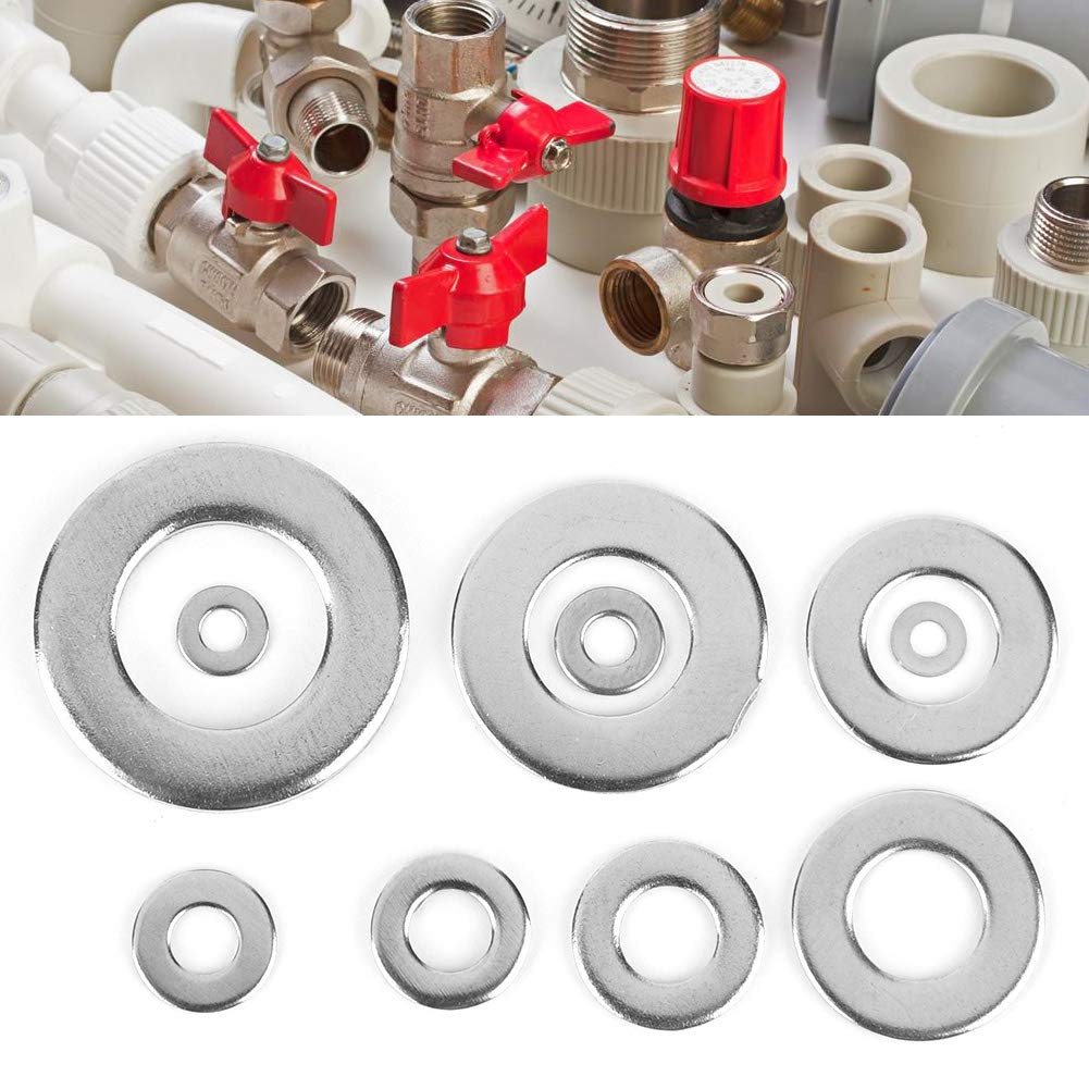 Kit Rondelle Piatte In Acciaio Inox 304 - 580 Pezzi, 9 Misure Da M2 A M12, Con Custodia Organizer