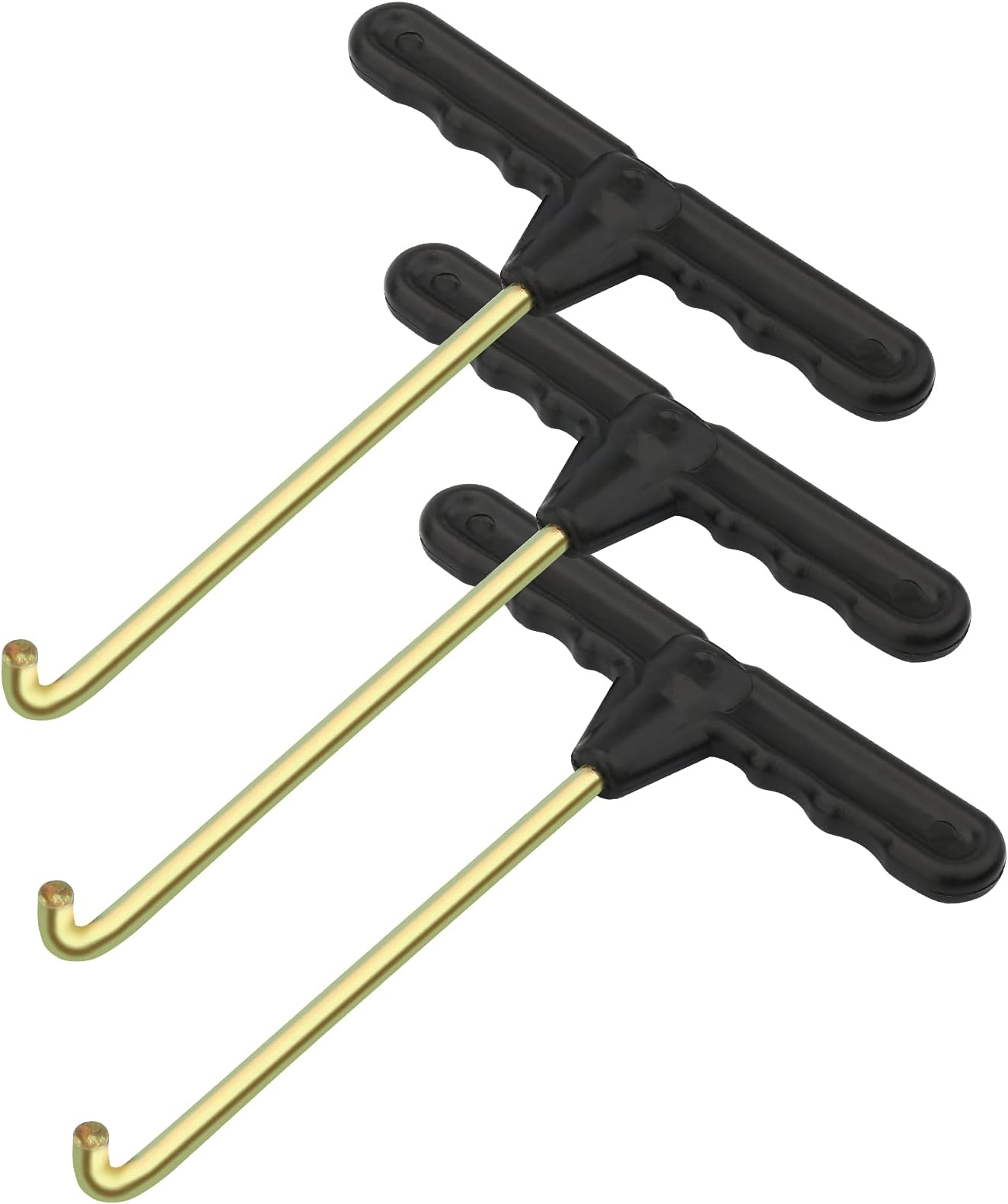 Marvelity 3 Pcs Trampoline Spring Pull Tool Kit, Trampoline Parts T-Hook Puller, Trampoline Accessories Spring Pull T-Shape Hook