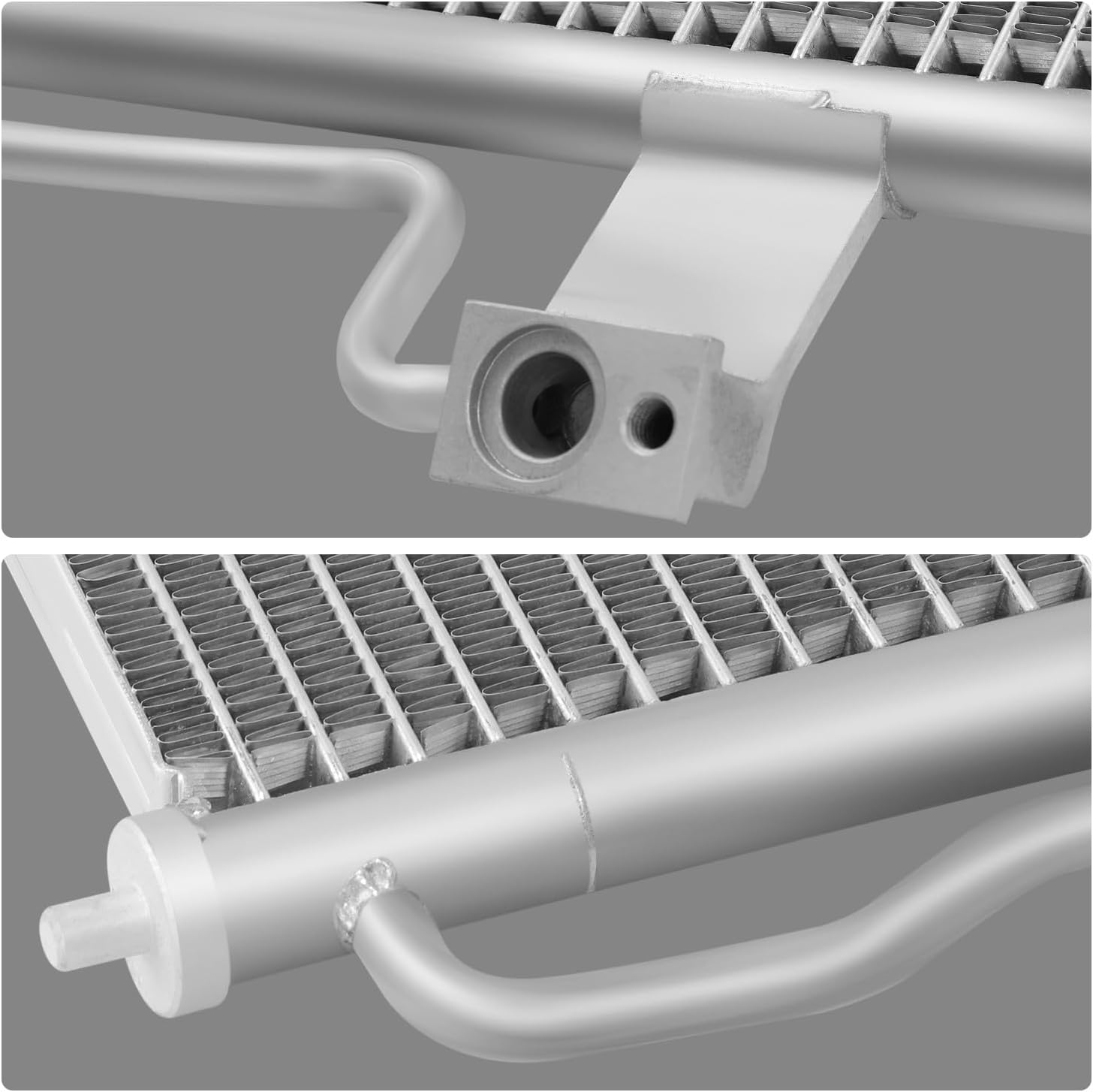 DNA MOTORING Aluminum Air Conditioning A/C Condenser Compatible with Ford Explorer 2002-2010 / Explorer Sport Trac 2007-2010, 4.0L V6 4.6L V8, FO3030139, OEM-CDS-3056