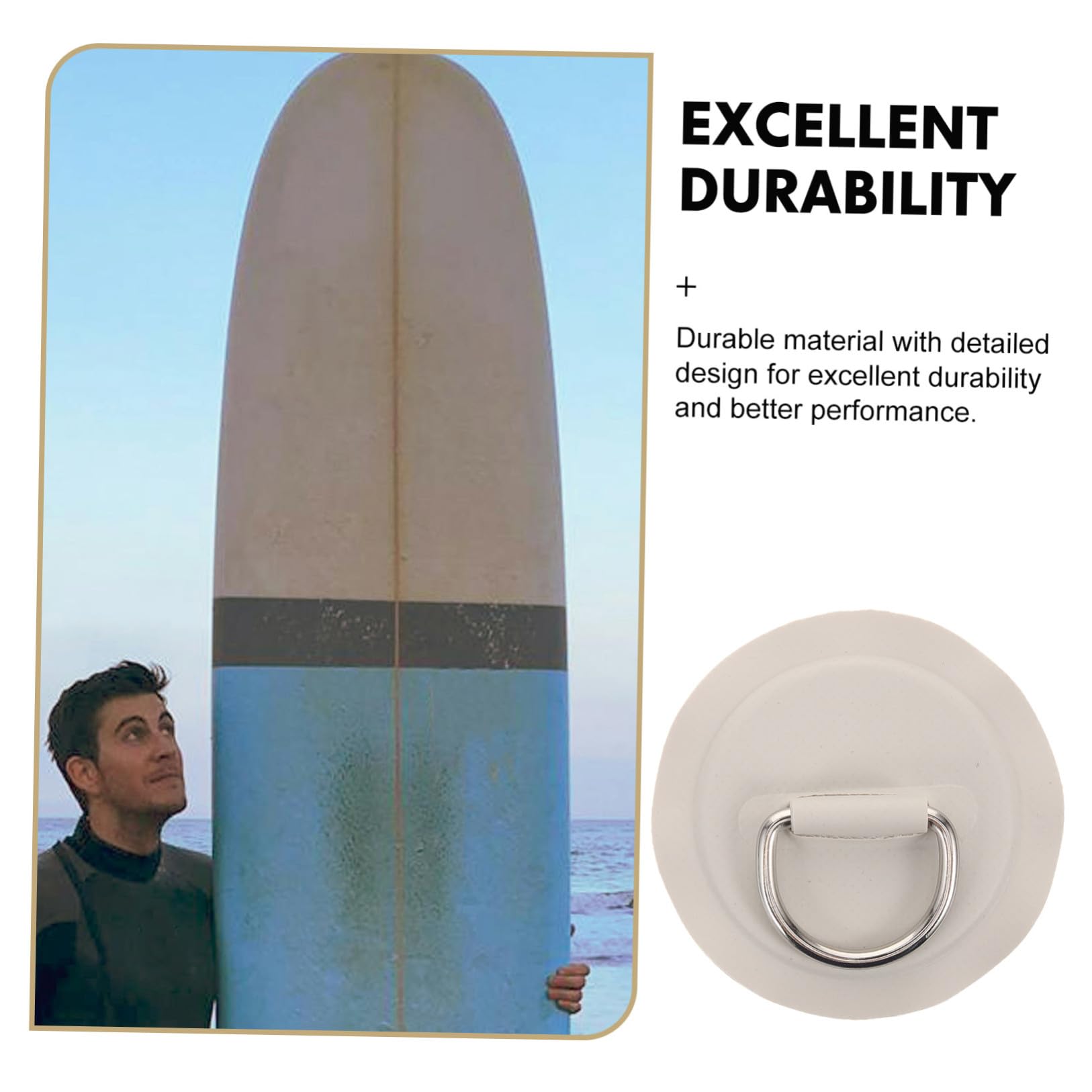 Operitacx 16 Pièces Boucle de Cordon de Paddleboard en PVC, Fixation | Design Portable à Boucle, Gain de Place, pour Océan et Lac, Compatible Bateau