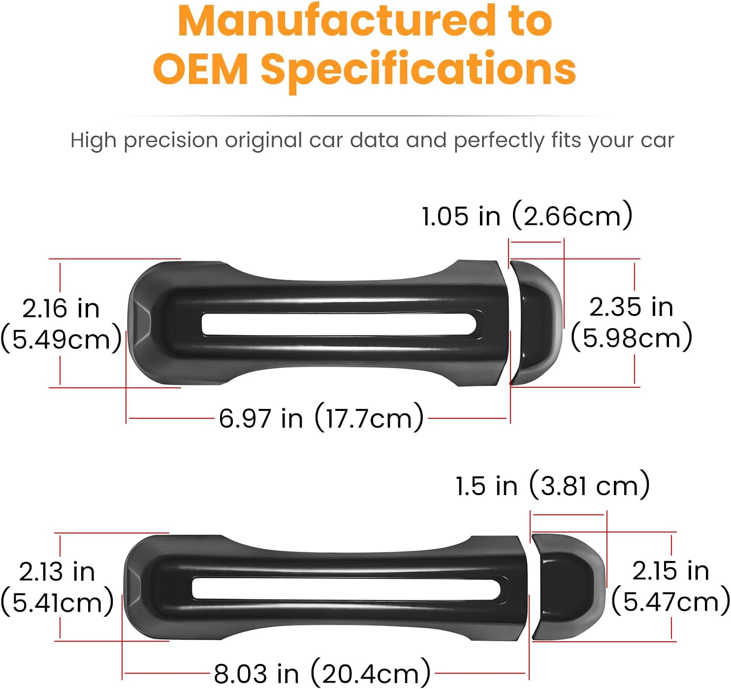 Door Handle Inserts Cover Trim+Tailgate Handle Cover for 2018-2024 Jeep Wrangler JL JLU Sports Sahara Freedom Rubicon Unlimited Gladiator JT 2-Door & 4-Door Exterior Accessories (Black 5PCS)