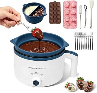 Electric Chocolate Melting Pot with Accessories & 2 BPA-Free Insert Pots