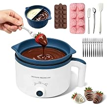 Electric Chocolate Melting Pot with Accessories & 2 BPA-Free Insert Pots