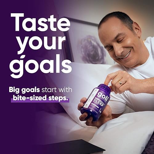 Miniatura 6 de Goli Gomitas para dormir extra fuertes de 10 mg de melatonina, 1 paquete de 50 unidades, sin gluten, veganas, sin OMG y sin gelatina. Hechas con