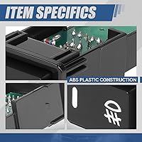 Vista 3 de Auto Dynasty Interruptor de luz antiniebla para montaje en tablero delantero con arnés de cableado compatible con Nissan Sentra Pathfinder Rogue