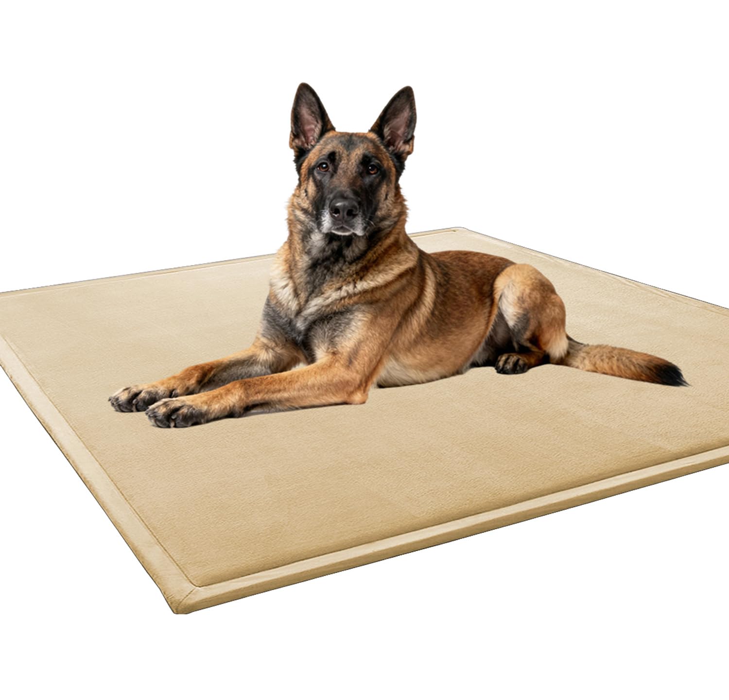 Tapis de couchage lavable et antidérapant 80x120 cm beige