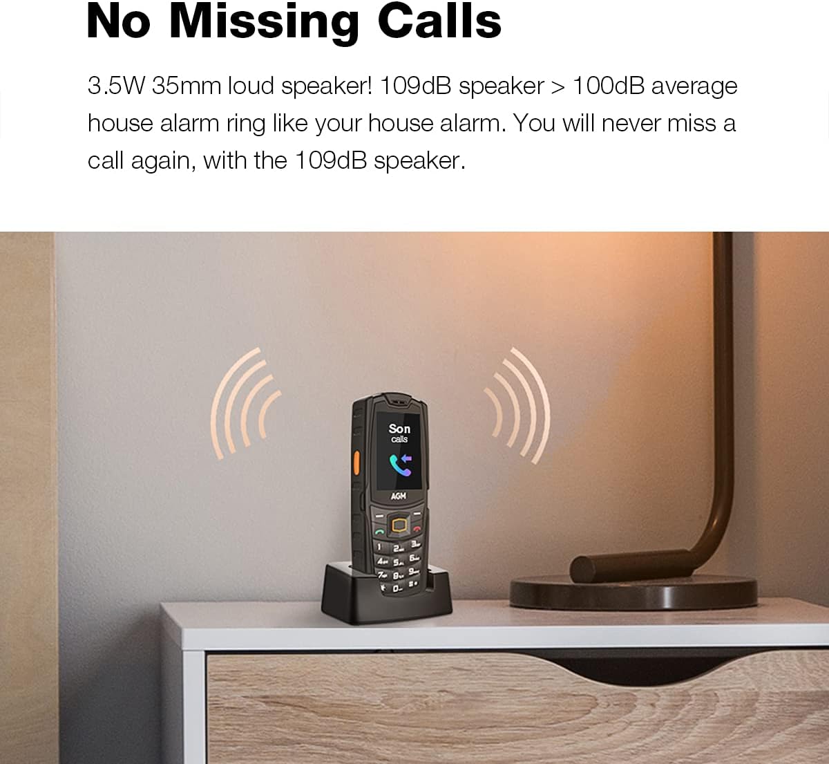 AGM M6 Phone with Loud Speaker