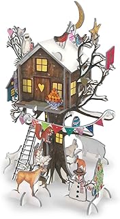 3D Christmas Advent Calendar Christmas Treehouse Pop & Slot Advent Calendar | Pop Up Advent Calendar Freestanding Advent Calendar | Advent Calendar House