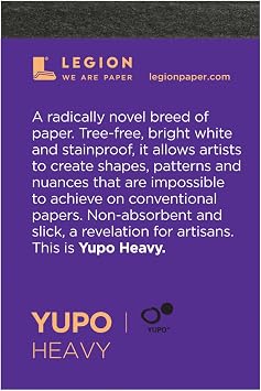 Legion Yupo Heavyweight Synthetic Paper Pad - 2-1/2" x 3-3/4", 10 Sheets