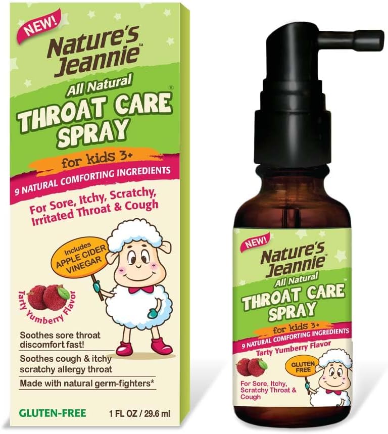 Gargle Away Spray by Nature's Jeannie Natural Sore Throat Remedy