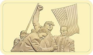 Donald Trump Challenge Golden Bar,Fight Fight Fight Trump Debit Coin Collection Never Stop Fighting to Save America Challenge Medals (Gold 1)
