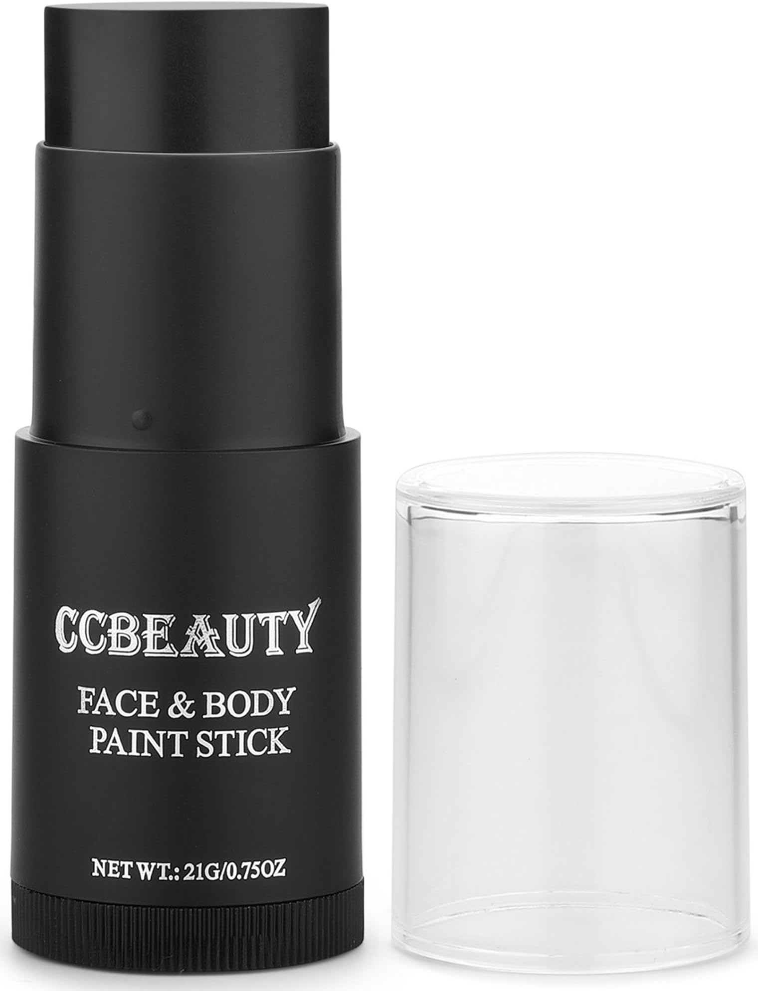 CCbeauty Eye Black Face Paint Stick,Face Painting Kit,Non Toxic SFX Makeup For Skeleton Game Day Sports Halloween Costume Cosplay,Oil Based Professional FX Body Paint,Full Coverage Painting Foundation