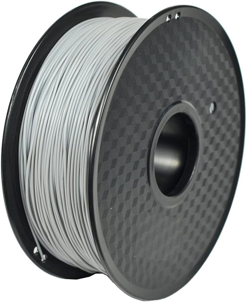 TPU 90A Filament 1.75mm, 1kg (2.2 lb) Spool - High Elasticity, Soft, Durable & Wide Compatibility for Most FDM 3D Printers-Gray