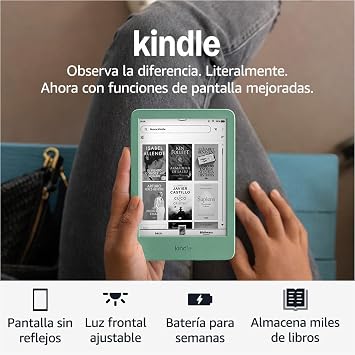 Amazon Kindle 16 GB (modelo más reciente): El Kindle más ligero y compacto, ahor