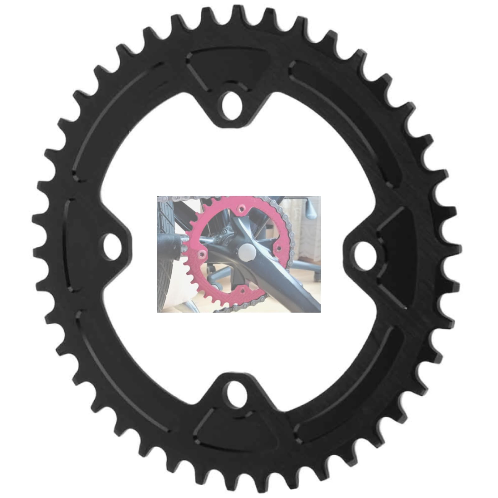 Amazon.com : Bicycle Chainring, BCD 104MM 40T 42T Narrow Wide