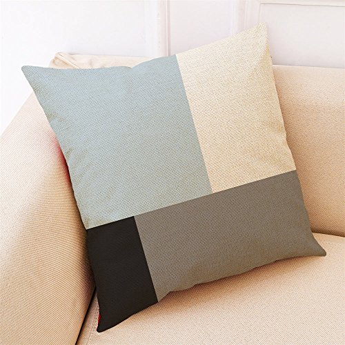Decemter Geometric Tree Leaf Throw Cushion Cover Cotton Linen Pillowcase Home Decoration 18X18 Set Of 4 #TOP1