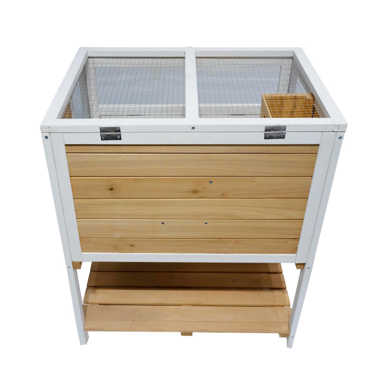 Hamsterkäfig Gino Deluxe Kleintierkäfig Holz mit Ablage HTI living