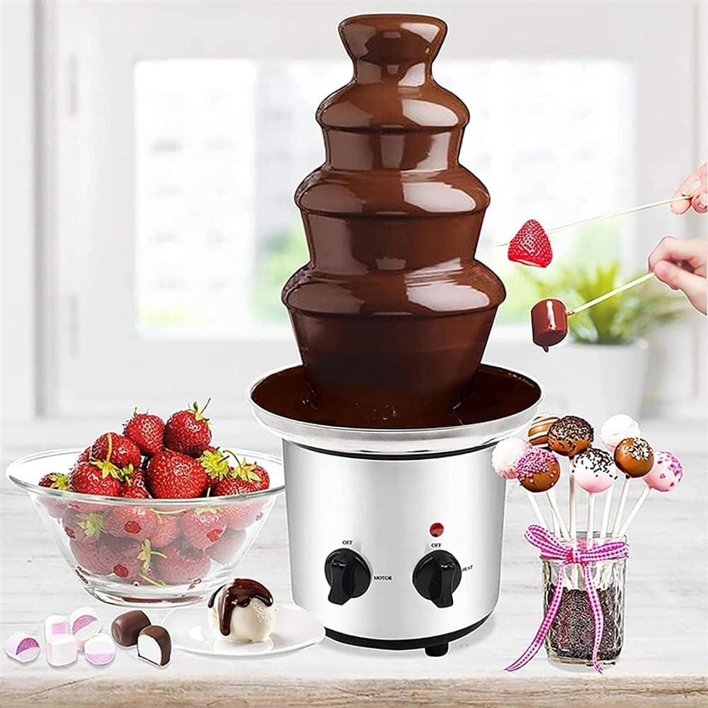 Amazon.co.jp: チョコレートファウンテンマシン、3/4段チョコレートDIY