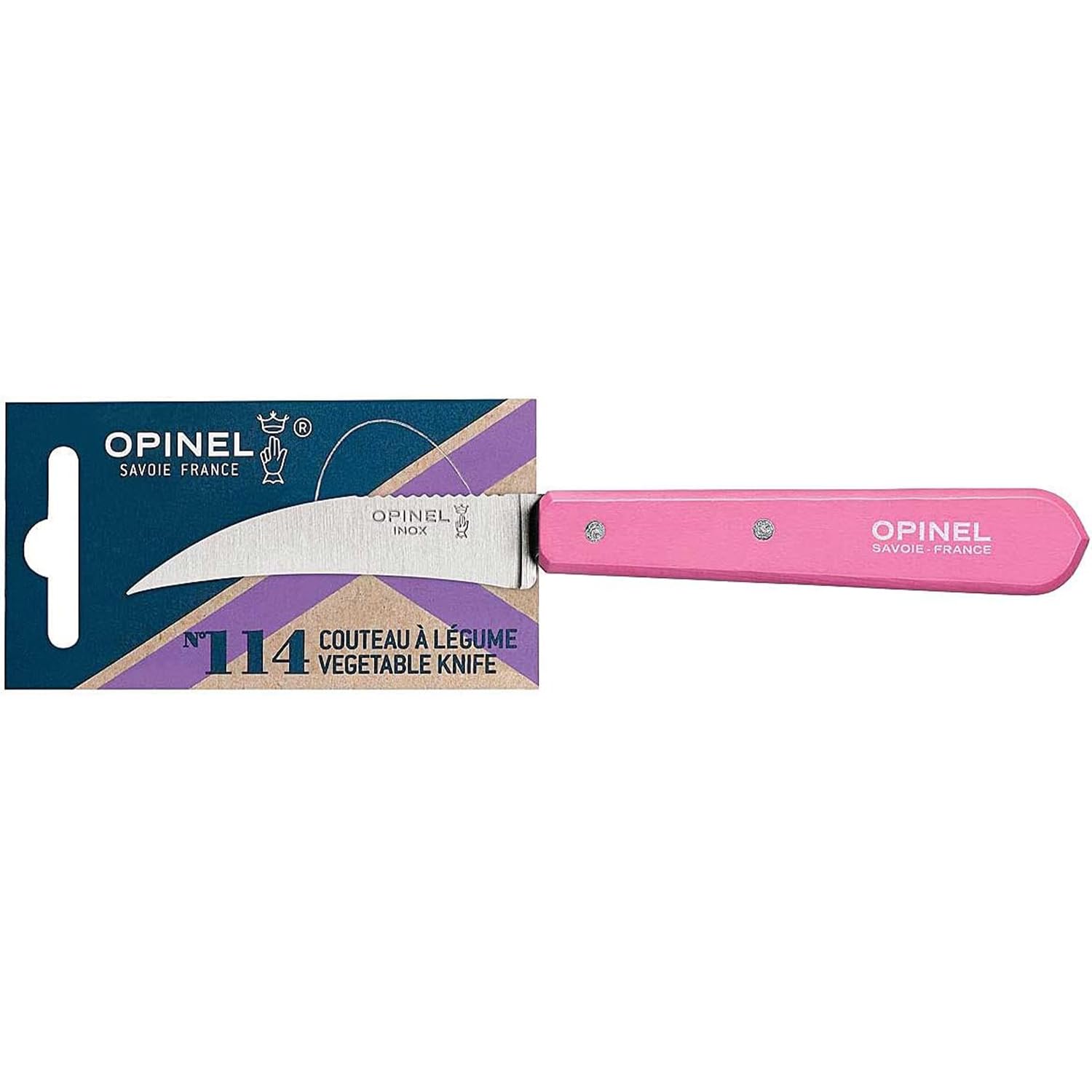 Opinel Kuechenme. 114, rosa aşçı bıçağı