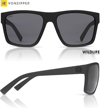 VonZipper Dipstick Unisex Rectangular 56mm Polarized Sunglasses