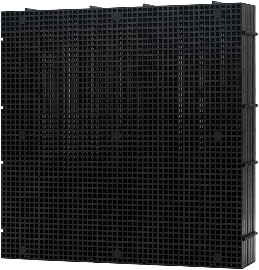 LINLAN 12 Pieces 11.8x11.8in (30X30cm) High-Density Aquarium Grid Plastic, Fish Tank Divider, Egg Crate for DIY Filtration and Bottom Protection in Aquascaping