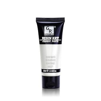 White Epoxy Resin Pigment Paste - 1.2 fl.oz /25ml High Concentrated White Dye Paste for Resin Ocean Waves, Cells, Lacing, UV Resin
