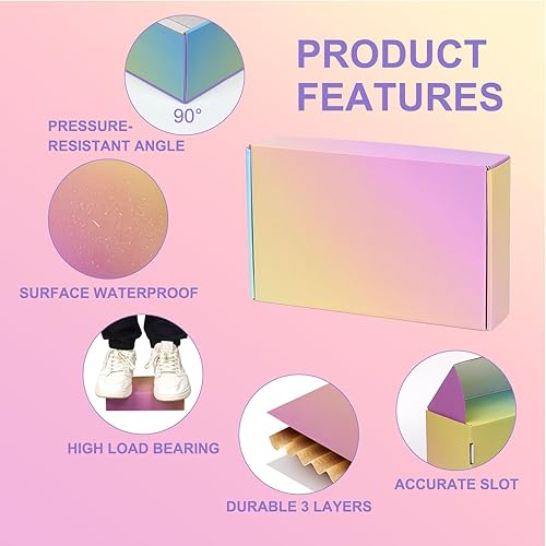 Miniatura 6 de Cajas de envío medianas, 8 x 8 x 3 pulgadas, paquete de 30 cajas de correo marrones, coxes de cartón para embalaje de pequeñas empresas