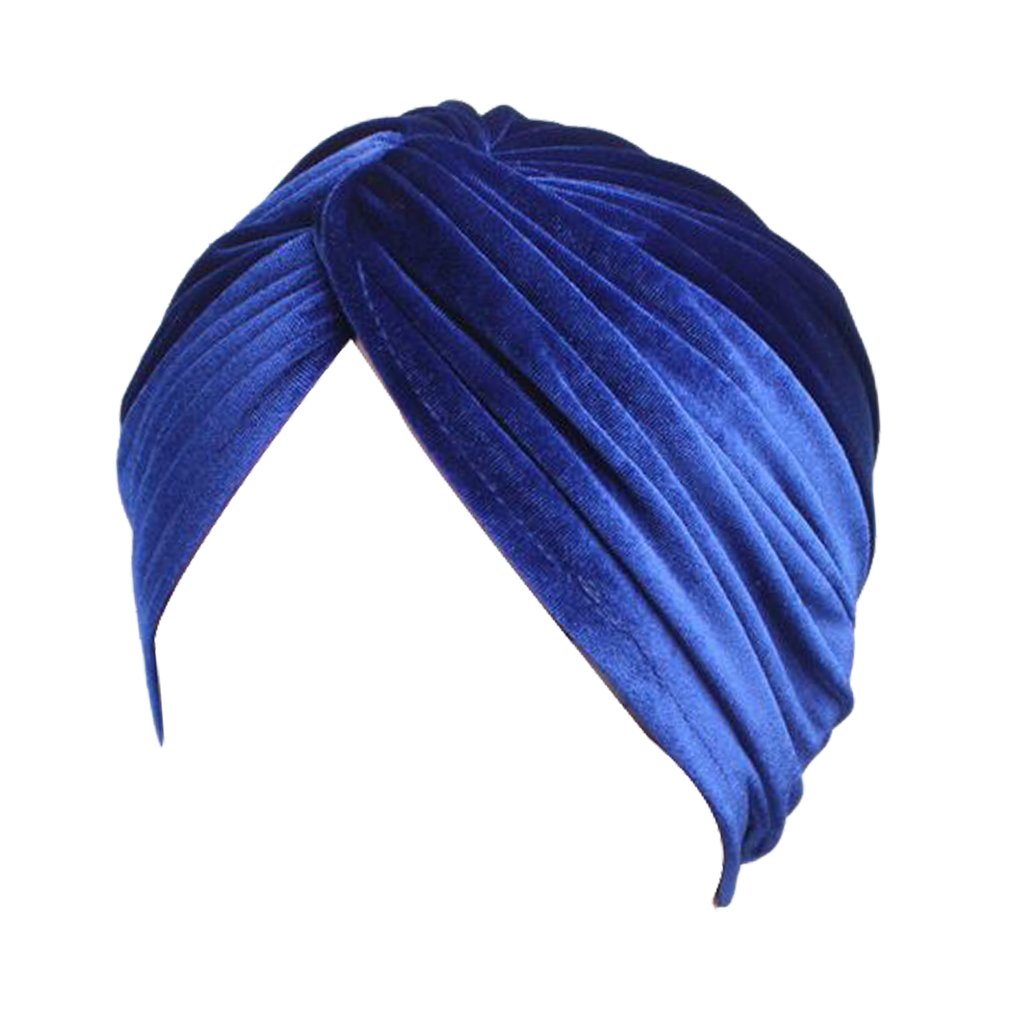 DECOUBright Color Twist Pleasted Hair Wrap StrecthTurban Cap Hat
