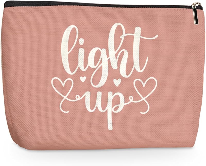 Necessaire para maquiagem jealance rosa, com zíper