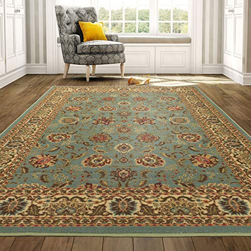 Ottomanson Ottohome Collection Oriental Design Rug, 7'10" X 9'10", Seafoam #TOP7