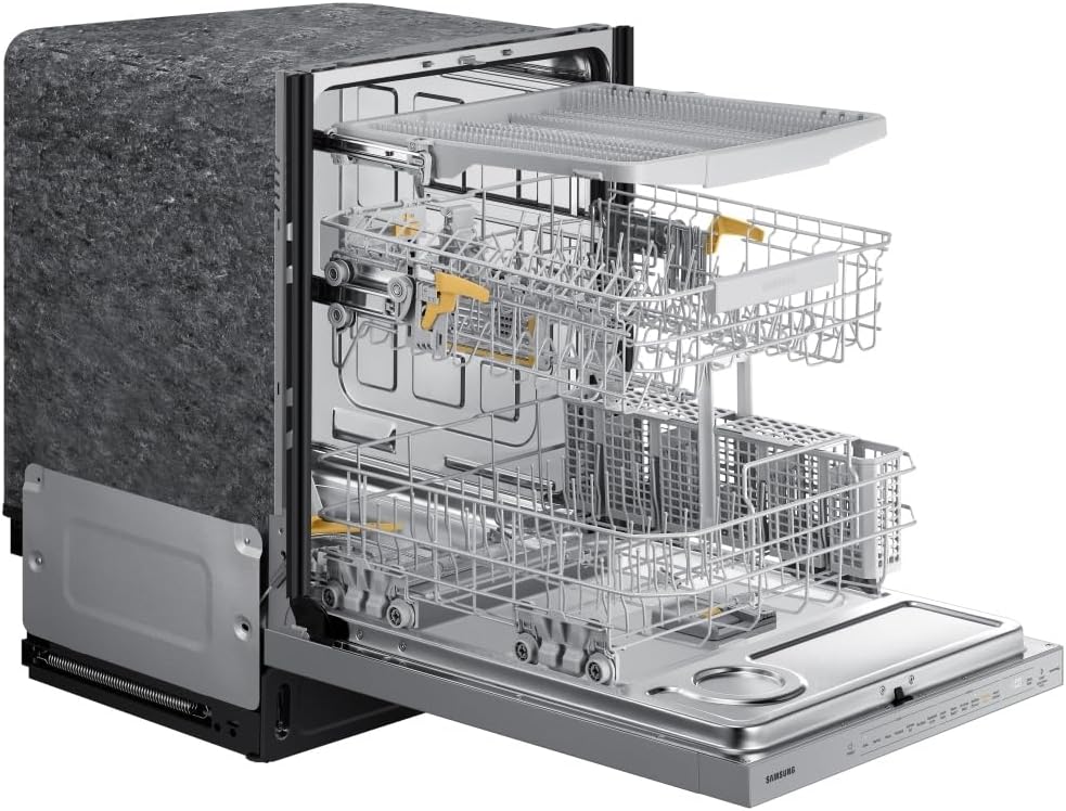 Samsung Bespoke Smart 42 dBA Dishwasher with 3rd Rack and StormWash+, Stainless Steel, DW80B7070US/AA