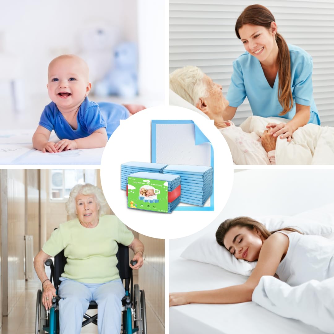 Skyis100 Pack Disposable Changing Pads Baby Change Mat Baby Disposable Underpads Waterproof Diaper Changing Pad Breathable Underpads Bed Table Protector Mat Puppy Pads 18" x 13" image 7 of 7 B0D5BRH91P