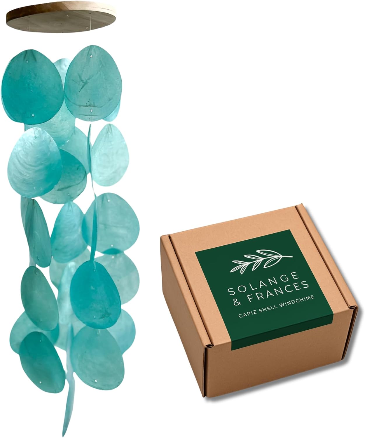Solange & Frances Wind Chimes for Outside, Ideas, Sea Glass Wind Chimes for Outside, Gifts for Mom, Ideal Gifts for Women who Have Everything, Outdoor Patio Decor