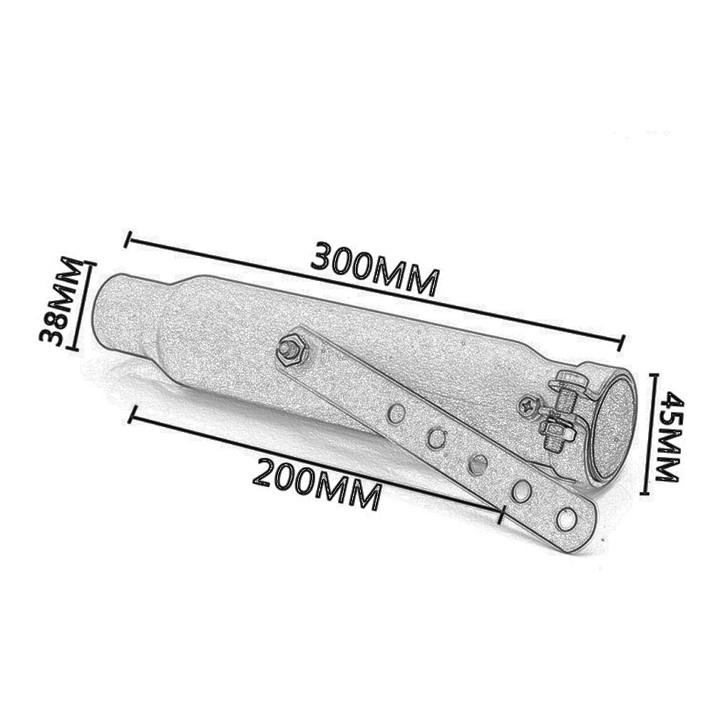 Silenziatore Moto 12 Pollici Cromato - Per Bobber, Cruiser, Chopper, Cafe Racer E Scooter - Foto 9