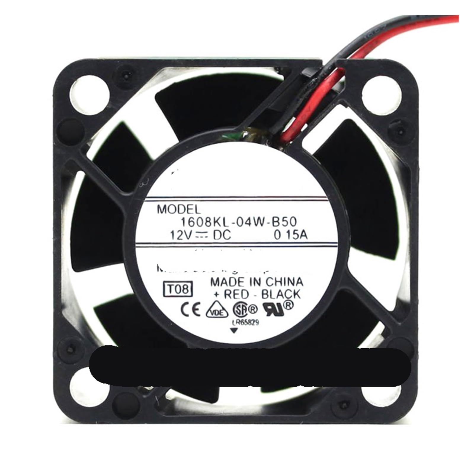 JJKKOZVQF 4cm 4020 12V 0.15A 1608KL-04W-B50 2 Wire Switch Dual Ball Bearing Cooling Fan