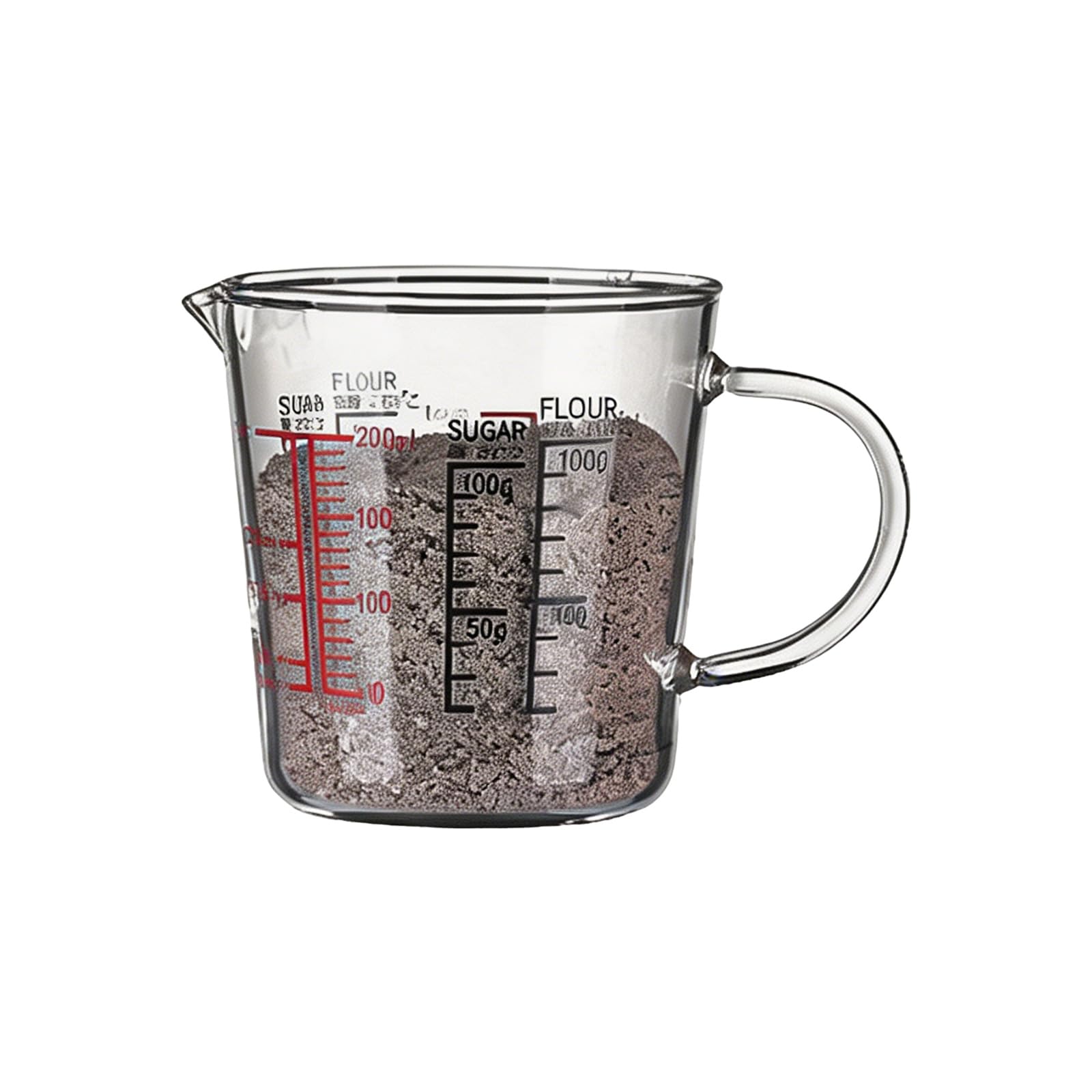 Buxuaaaa Sturdy Glass Measuring Cup Accurate Markings Kitchen Baking Essential Home Baking Essential Equipments