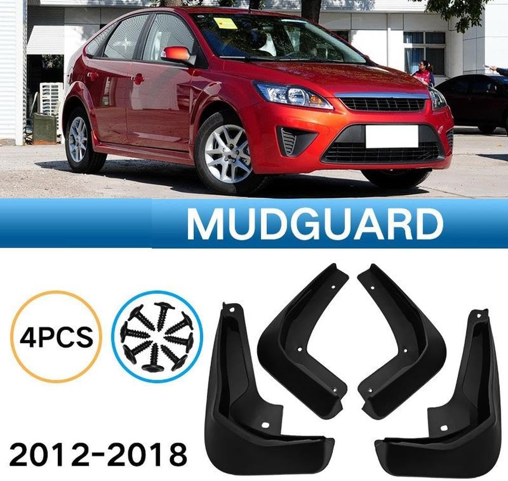 Car Splash Proof 2013 2014 2015 2016 2017 Mud Flaps for Focus 2012-2018 Hatchback 4Pcs Mudguards Front Rear Wheel Fenders Car Accessories