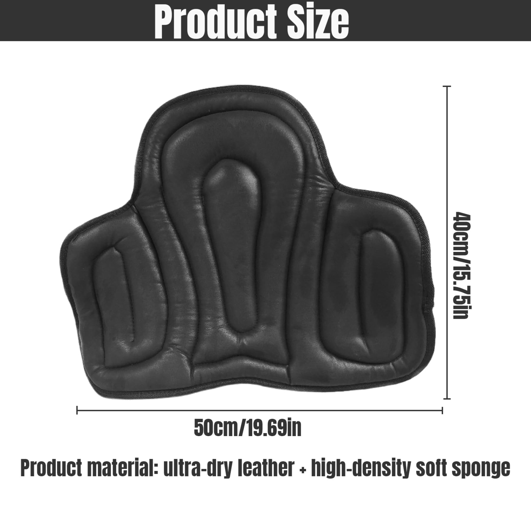 Tampon de Selle Occidentale, Coussinet de Selle en Cuir Western Saddle Seat Sild Cushion Shock-Absorbent Horse Saddle Pad avec Strap Soft Mold MULTIFUSE WESTANT SALDE pour Sport