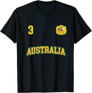 Australia Soccer Shirt No. 3 (+BACK) Australian Sports Team
