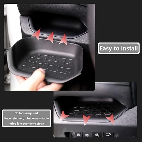 Miniatura 5 de CUCHIYUN Caja organizadora de almacenamiento para el conductor bandeja de inserción interior del conductor bandeja organizadora de consola central