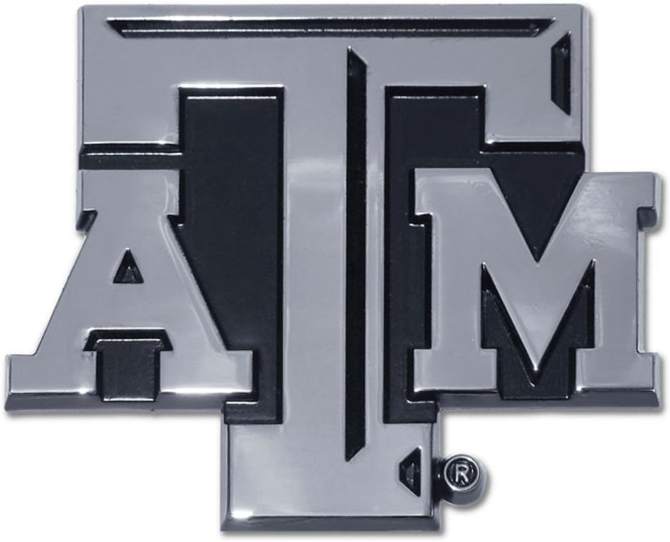 Texas A&M Aggies Premier Chrome Metal ATM Logo Auto Emblem