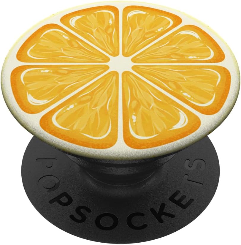 Orange Slice Fruit PopSockets PopGrip for MagSafe